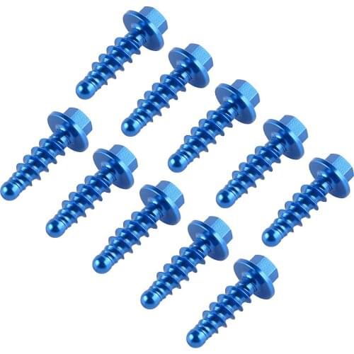 NICECNC 10PCS Billet Tapping Screw Bolts For Husaberg 85 125 250 300 350 390 450 500 501 570 610 FE TE FC TC FX 2004-2014