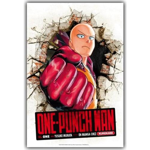ONE PUNCH MAN Poster Popular Classic Japanese Anime Home Decor Silk Poster Picture Print Wall Decor 30x45cm 60x90cm