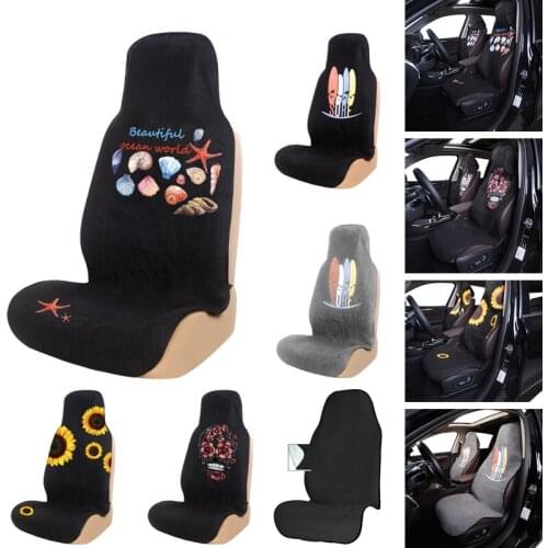 Shell Print Towel Seat Cushion Beach Mat Anti-dirty Front Seat Covers Universal Fit Seat Protector Pet Mat Sports Car-Styling