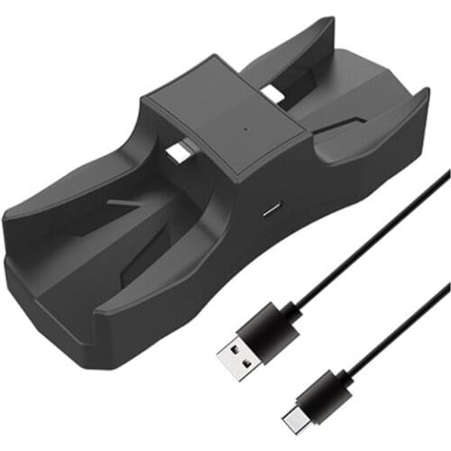 Dual Controller Charger Cradle for PS5 Controller Double Port Charge Dock Stand
