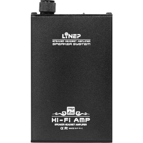 Portable HiFi Headset Amplifier Headphones Amp 3.5mm Input 3.5mm Headphone Jack Built-in Rechargeable Battery with Volume