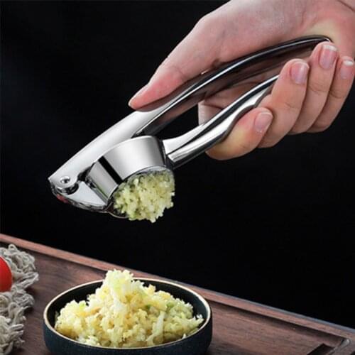 Zinc Alloy Garlic Press Manually Mashed Garlic Machine Garlic Crusher Handheld Cooking Ginger Crusher Kitchen Tools