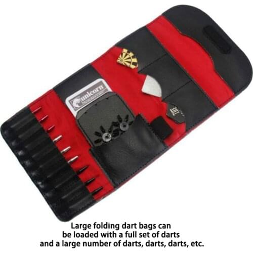 Professional Foldable Darts Case Bag Large Capacity Wallet box with a Unique Detachable Small dardos Clip Darts for dartboard