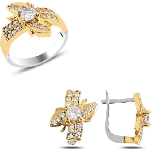 Silver 925 Sterling Zircon Cubic Zirconia Authentic Set