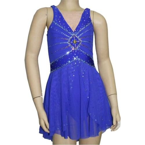 2016 Competition Figure Ice Skating Dresses For Women With Spandex Graceful New Brand Figure Skating Competition Dress DR2583