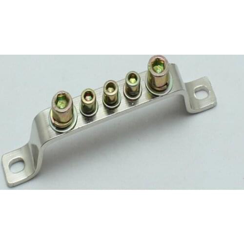 1Pcs JD-02145A Distribution box rail type connection copper bar copper terminal strip wiring block flame retardant plastic