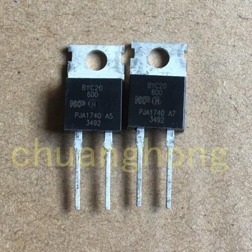 1pcs/lot BYC20-600 original packing new Rectifier diode TO-220-2 BYC20
