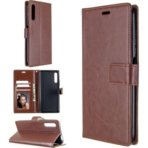 10pcs/lot Crazy Horse Wallet leather Stand PU+TPU Cover Case for Huawei P40 Lite E P40 Pro Nova 6 SE Honor 9X Y9S