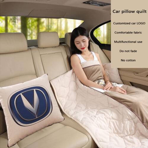 2 in 1 Car portable travel quilt Sleeping Quilt Car Pillow Cushion for changan CS75 PLUS CS95 CS35 alsvin CS15 CS55 Eado CX20