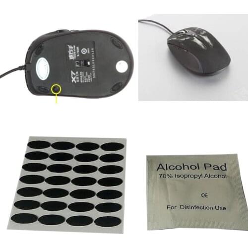 28Pcs 0.6mm 11.6x4.8mm DIY Mouse Feet Mouse Skates For A4tech X7 X-760 Mouse