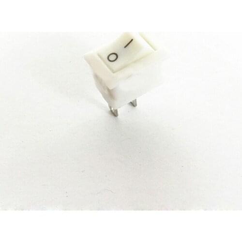 5PC KCD11 perforate 2pin ON-OFF 3A 250V 10*15MM small boat rocker switch power switch white New