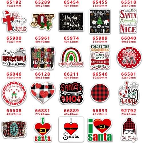 DIY Decoration Crafts Accessories 30pcs Per Christmas Character Planar Resin PR65192