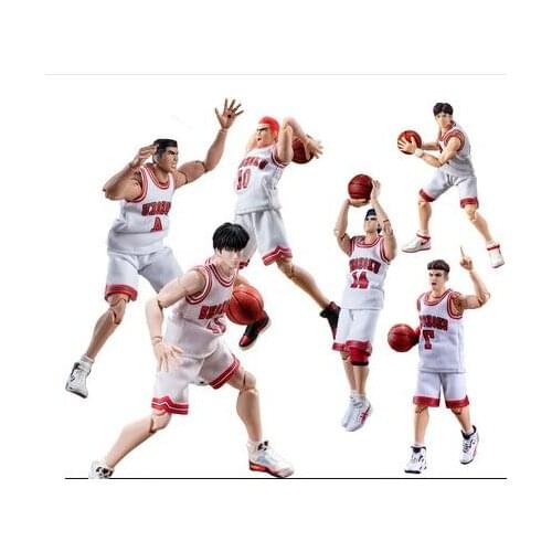 Animiation SHOHOKU DASHENG Slam Dunk Akagi haruko Takenor Mitsui Hisashi White Sport Suit Action Figure Model Collection Toy PVC
