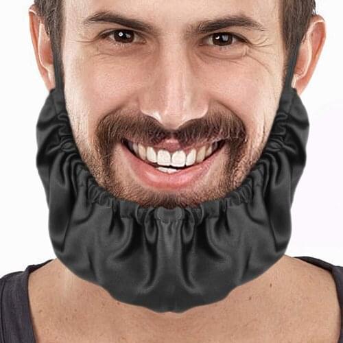 Men Double Layer Beard Bandana Cover Facial Apron Beard Guard Cap Bonnet Protector Men Double Layer Beard Cover