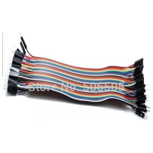 Free Shipping 20cm 2.54mm 40pins Dupont Cable Male to Male jumper wire 10pcs/lot