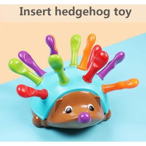 Baby Educational Toys 13-24 Months Matching Sorter Toy Childrens Fine Motor Hand-Eye Coordination Fight Inserted Hedgehog Toys