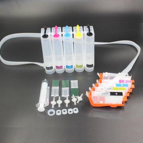 UP 1set 5 color ciss compatible for hp 546 for HP Photosmart B8550 C6324 C310a C410 6510 D5460 7510 B209a 4610 3070A printer