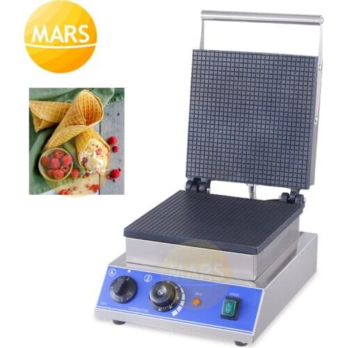 Electric Non Stick Ice Cream Waffle Cone Maker Commercial Egg Roll Maker Waffle Baking Pan Oven Holland Stroopwafel Maker Iron