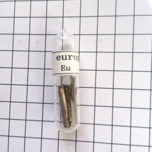 Europium metal Turnings Reference Sample in sealed vial 1 gram