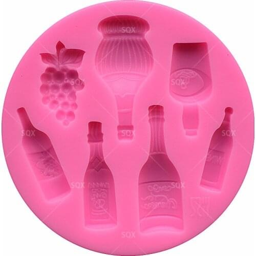 Bottle Shape Fondant Cake Baking Molds,Moule Silicone,Chocolate Cake Decorating Tools Pastry Tools MR83