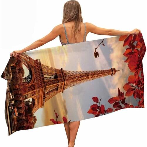 HELENGILI Tropical Plants Microfiber Pool Beach Towel Portable Quick Fast Dry Sand Outdoor Travel Swim Blanket Thin Yoga Mat