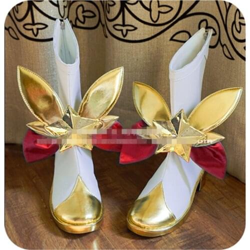 Game LOL the Star Guardian Magical Girl Jinx Cosplay Shoes Anime Cos Shoes Costume Made H