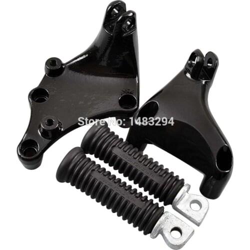 Motorcycle Foot Rest Rear Passenger Footpeg Mount Kit Fit For Harley Sportster Iron 883 1200 2014-2015