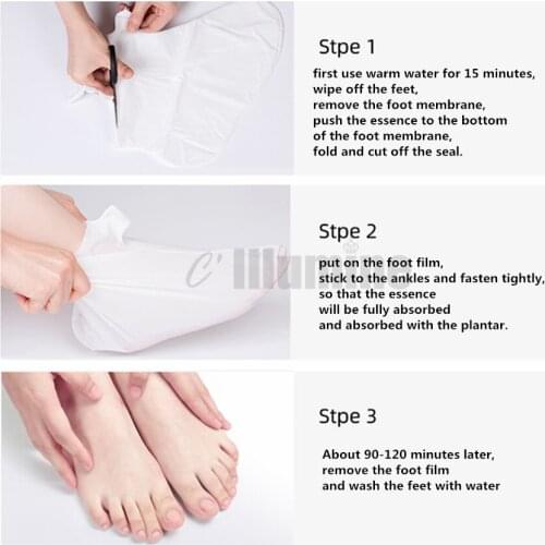 50pairs Foot Mask Milk Elastic Moisturizing Repairing Foot Film Remove Dead Skin White Tender Beauty Salon Equipment