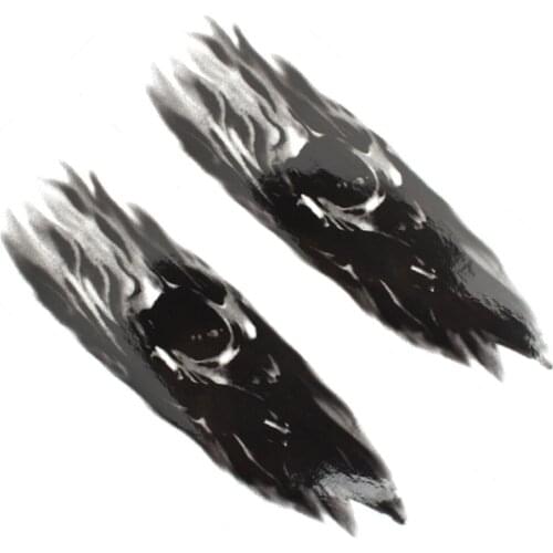 Motorcycle Front Fork Skull Decals Skeleton Stickers Universal For Harley BMW Yamaha Honda Cruiser Cafe Racer Scrambler Bobber