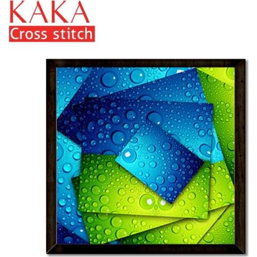 Cross stitch kits,Embroidery needlework sets with printed pattern,11CT-canvas for Home Decor Painting,Landscape Full NCKS005