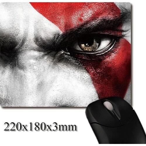 Ghost Of Sparta Kratos god of war printed Heavy weaving anti-slip rubber office mouse pad Coaster Party favor gifts 220x180x3mm