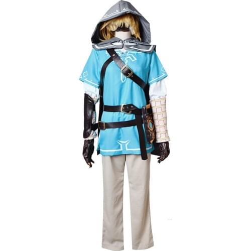 Zelda Legend Lynk Cos Wilderness Of Interest Game Male Yingjie Serve Cosplay Costume Boots Wig