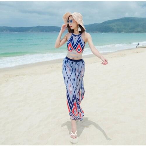 Tankini Swimsuit Women Swim Skirt XXL Print Swimwear Femme Vintage Large Size Swim Beach wear Bikini Bathing Suit Brazilian Biqu