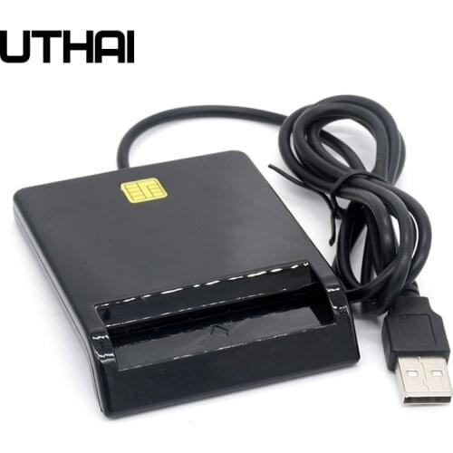 UTHAI X01 USB Smart Card Reader For Bank Card IC/ID EMV card Reader High Quality for Windows 7 8 10 Linux OS USB-CCID ISO 7816