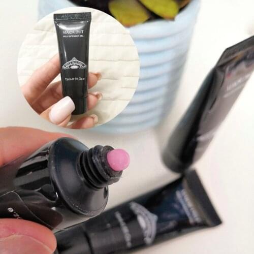 Soak off Poly Nail Gel UV Acryl Gel Quick Building 15ml Finger Extension Nail Gel Camouflage UV LED Hard Builder Gel