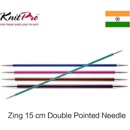 Knitpro Zing 15 cm Double Pointed Knitting Needle