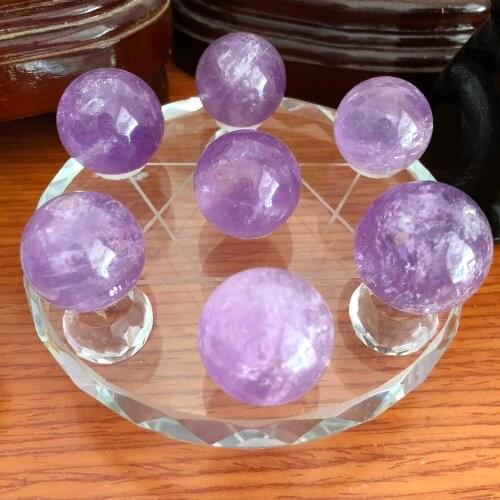 High quality pure natural amethyst with base town house drive away evil spirits