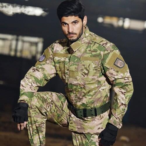 XS-2XL Outdoor Military Tactical Wear Resistance Jackets Pants Men Women Trekking Camping Mountaineering Training Sports Suit