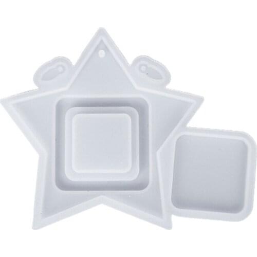 Photo Frame Decoration Silicone Mold Epoxy Resin Jewelry Mold Resin Casting Pendant Mold Suitable for Diy Resin Crafts A5KE