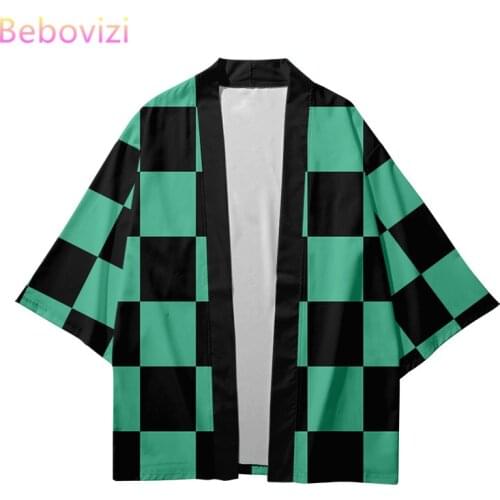 17 Style Plus Size XXS-4XL Harajuku Japanese Fashion Kimono 2020 Men and Women Cardigan Blouse Haori Obi Asian Clothes Samurai