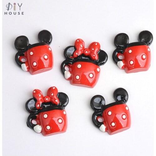 10/20/30Pcs Cartoon Boy/Girl Cup Flatback Planar Resin DIY Craft Supplies Popular Hair Accessories Phone Shell Decor Material