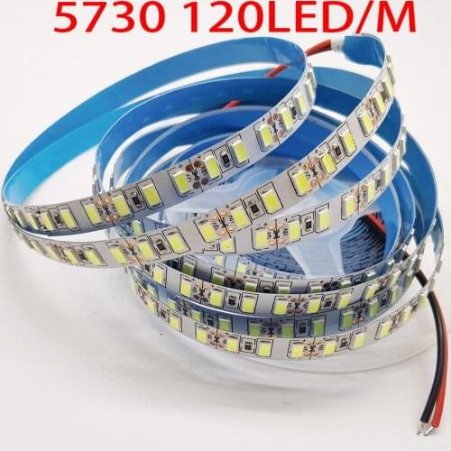 120leds/m 5M led strip SMD 5730 Flexible led tape light SMD 5630 Not waterproof white /warm white 4000K NWDC12V