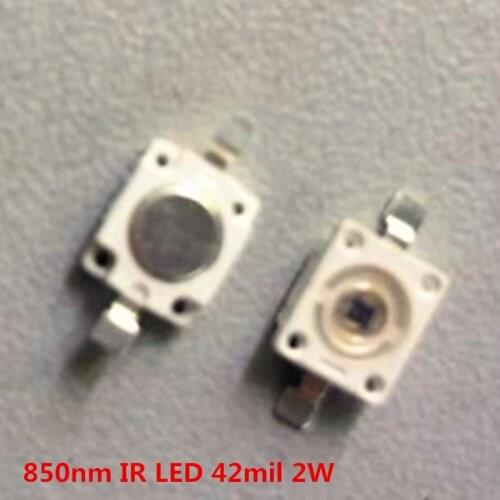 2pcs/lot IR LED 7060 850nm infrared High radiant intensity 42mil chip 1W 3wWThe best light surveillance cameras