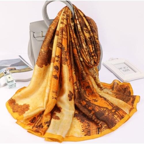 2021 Chinese Classics Print Travel Beach Towel New Sunscreen Shawls Fashion Dustproof Handkerchief Summer 180X90CM Silk Scarves