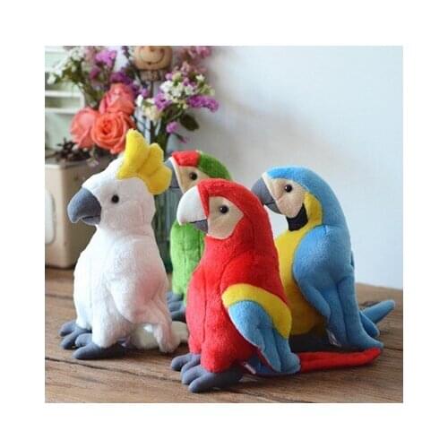 28cm Cute Parrot Plush Toy Stuffed Doll Bird Children baby Birthday christmas gift