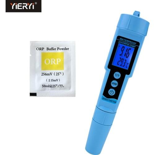 3 in 1 pH ORP TEMP Meter Water Detector Multi-parameter Digital Tri-Meter Water Quality Monitor Tester