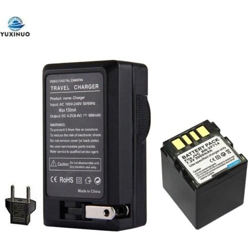 3000mAh BN-VF714 BNVF714 Camera Battery + AC Charger For JVC MG77 MG505 BN-VF707U BN-VF714U BN-VF707 BN-VF733 VF733U GR-D240