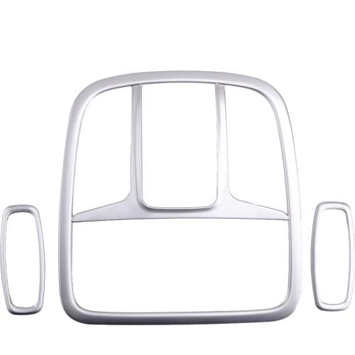 1Set Car Front&Rear Roof Reading Light Lamp Cover Trim Decoration Silver Plastic Fit For Kia Sorento 2016 2017 2018 2019 2020