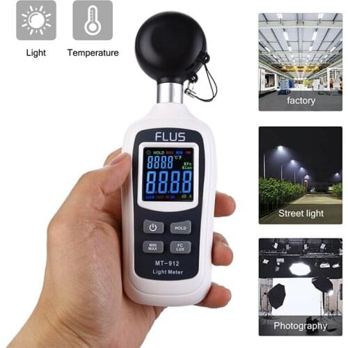 Digital LCD Luxmeter Light Meter Lux/FC Luminometer Photometer Intensity Tester