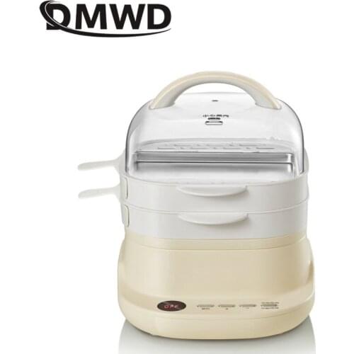 DMWD 3L Mini Intestinal Powder Machine Household Electric Steamer Drawer Type Multi-function Steam Pot Steamed Sausage Steamer
